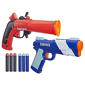 Nerf Fortnite Dual Pack Includes 2 Blasters (Flint-Knock & LP) and 6 Elite Foam Darts $12.21 +FS w/Prime