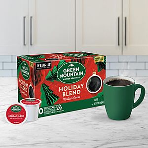 Green Mountain Coffee Roasters K-Cups,Holiday Blend,10 Count $4.99 +FS w/Prime