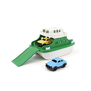 Green Toys Ferry Boat Bathtub Toy, Green/White, 10"X 6.6"x 6.3" $12.82 +FS w/Prime