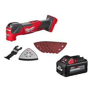 Milwaukee M18 FUEL 18V Lith-Ion Cordless Brushless Oscillating Multi-Tool w/ (1) HIGH OUTPUT 6.0 Ah Battery $219.00