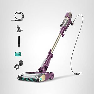Shark POWERDETECT Ultra-Light Corded Stick Vacuum with DuoClean Technology, Anti-Allergen Complete Seal, Purple, HZ4001AMZ  $219.99