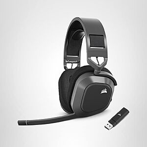 Corsair HS80 MAX Wireless Multiplatform Gaming Headset with Bluetooth – Dolby Atmos – Broadcast Quality Microphone – iCUE Compatible – PC, Mac, PS5, PS4, Mobile $119.99
