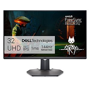 Dell G3223Q Gaming Monitor - 32-Inch 4K Ultra UHD (3840x2160), 144Hz 1Ms Display, AMD Free