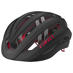 Giro Aries Spherical Bike Helmet - Matte Carbon/Red Large $221.22