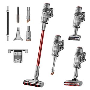 Honeywell Smart Cordless Vacuum Cleaner w/Automatic Adjustment, 10-in-1 Lightweight Stick with 3000mAh Battery 70Mins Runtime, VC14, Graphite/Red $229.98