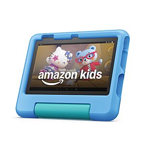 Amazon Fire 7 Kids tablet (newest model) ages 3-7. - 7" kids tablet on Amazon. Includes 6 months of ad-free and exclusive content, 10-hr battery, 16 GB, Various colors $59.99