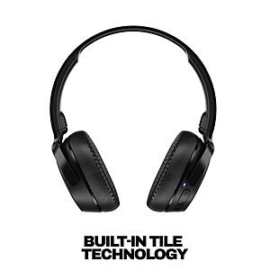 Skullcandy Riff Wireless 2 On-Ear Bluetooth Headphones, Up to 34 Hrs Battery, Black $29.99 +FS w/Prime