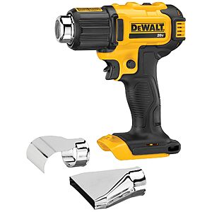 DEWALT 20V MAX Heat Gun, Cordless, Up to 990 Degrees, 42 Minutes of Run Time, LED Light, Heatgun with Flat and Hook Nozzle Attachments,Tool Only (DCE530B) $99.14