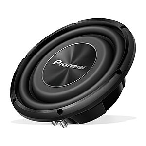 PIONEER A-Series TS-A2500LS4 10&rdquo; Subwoofer &ndash; 1200W Max, Shallow-Mount Design, Deep Bass in Tight Spaces $99.00