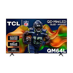 TCL 55 Inch Class QM64L Series | Mini LED QLED 4K HDR | 55QM64L, 2026 Model | 120HZ-144HZ High Brightness Smart Fire TV Dolby Atmos Onkyo Audio $449.99