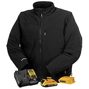 DEWALT Men's Heated Soft Shell Jacket Kit Black 3-XLarge $167.46