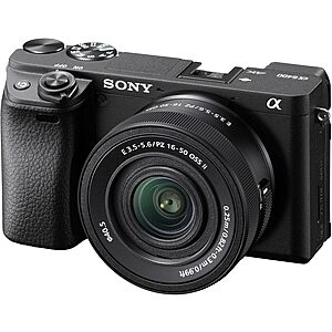 Sony a6400 Mirrorless Camera w/ 16-50mm f/3.5-5.6 II Lens $948 & More + Free S&H