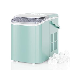 DUMOS Auto-Cleaning Countertop Ice Maker Machine (26-lbs/24Hrs) $50 + Free S&H