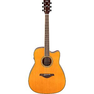 Yamaha FGC-TA Dreadnought F-Cutaway TransAcoustic Guitar $580 + Free S&H