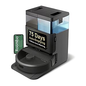 iRobot Roomba Plus 405 (G181) 2in1 Vacuum & Mop Robot w/ AutoWash Dock $300 + Free S&H