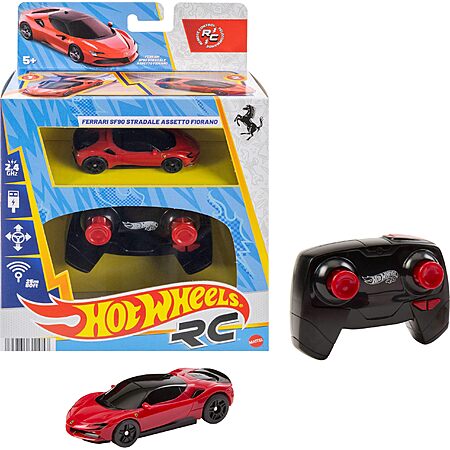 Hot Wheels RC 1:64 Scale Ferrari Sf90 Stradale Assetto Fiorano Vehicle $11.89 +FS w/Prime