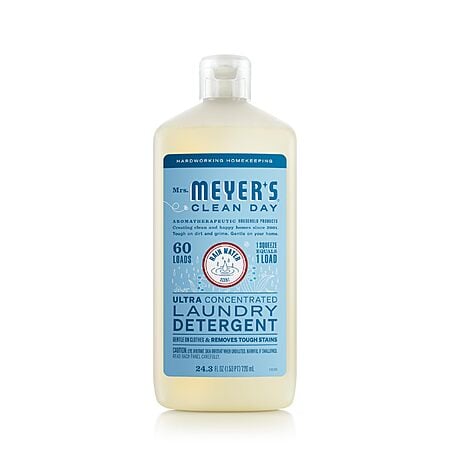 MRS. MEYER'S CLEAN DAY Ultra Concentrated Laundry Detergent, Rain Water Scent, 24.3 fl oz $11.36 via S&S +FS w/Prime @ Amazon