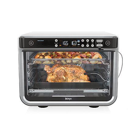 Ninja DT251 Foodi 10-in-1 Smart XL Air Fry Oven, Thermometer, True Surround Convection up to 450°F, includes 6 trays & Recipe Guide, Silver $229.99 @ Amazon