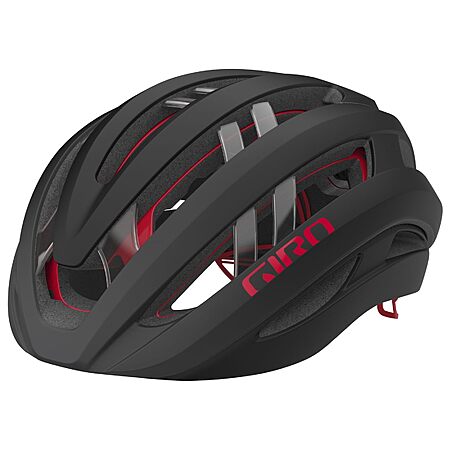 Giro Aries Spherical Bike Helmet - Matte Carbon/Red Large $221.22