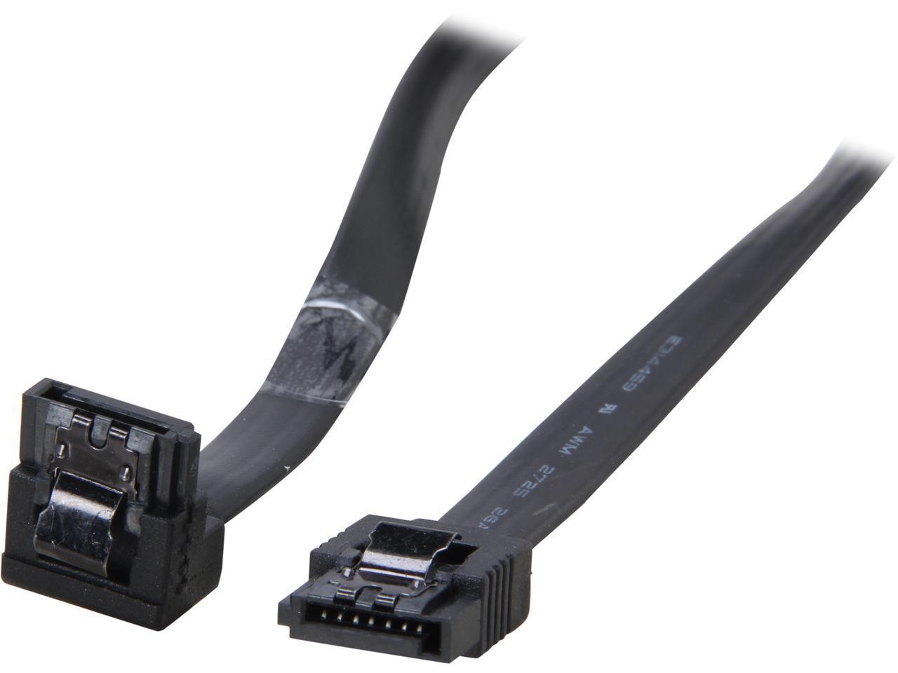 Coboc 24" Black 90 Degree to 180 Degree SATA III Data Cable with Latch for Free After Rebate + Free Ship @ Newegg