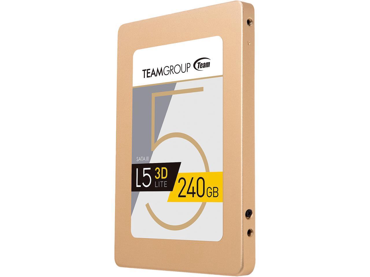 240 GB Team Group L5 LITE 3D 2.5" SATA III 3D NAND Internal Solid State Drive for $54.99 AC + Free Ship @ Newegg