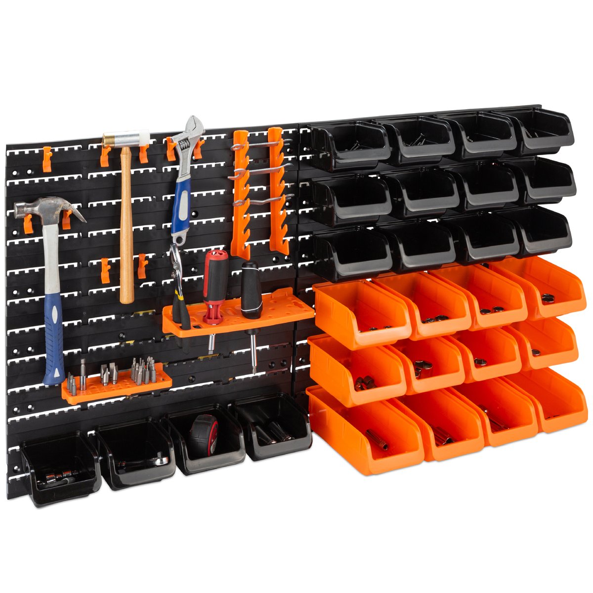 44-Piece Customizable Wall Mounted Storage Rack & Tool Organizer for $36.99 + F/S