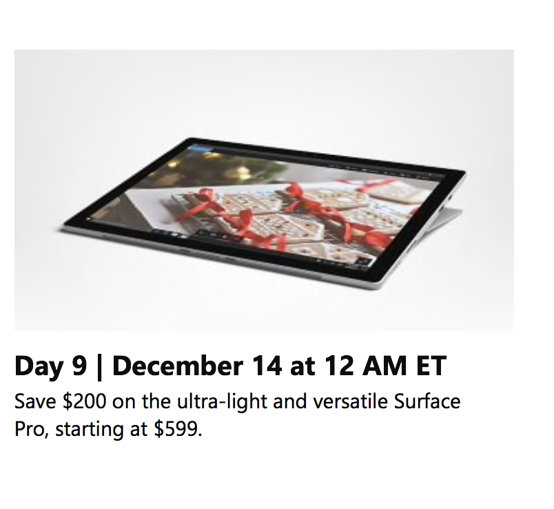 Surface Pro - starting at $599