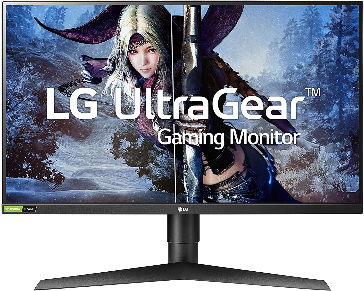 LG 27GL83A-B 27 Inch Ultragear QHD IPS 1ms NVIDIA G-SYNC Compatible Gaming Monitor, Black - $296.99 at Amazon
