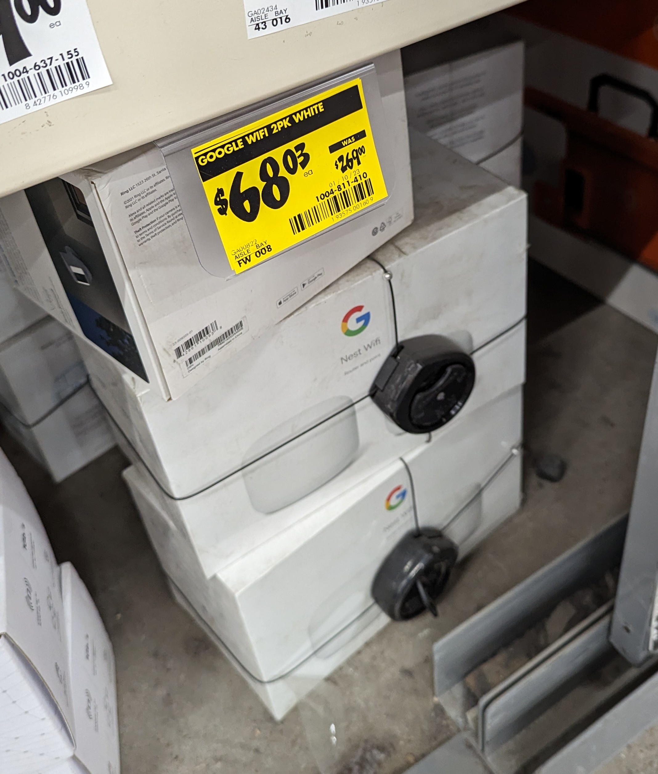 Very YMMV Home Depot IN STORE ONLY Nest Wifi 2 pack 68.03