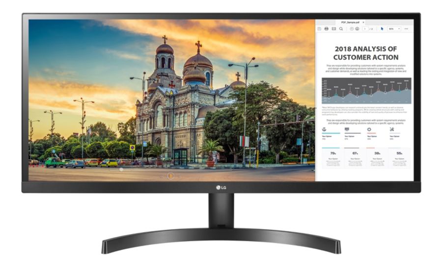 LG 29" UltraWide® Full HD LED LCD Monitor, HDMI 29WK500-P $189.99 with free shipping