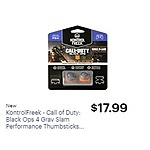 Best Buy Weekly Ad: KontrolFreek - Call of Duty: Black Ops 4 Grav Slam Performance Thumbsticks for PlayStation 4 - Orange/Gray for $17.99
