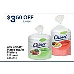 Sam's Club Weekly Ad: Any Chinet&amp;reg; Plates and/or Platters 225 count - $3.50 OFF