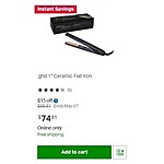 Sam's Club Weekly Ad: ghd 1&quot; Ceramic Flat Iron for $74.81