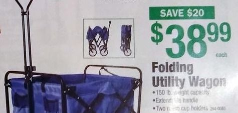 Menards Black Friday: Folding Utility Wagon for $38.99 - www.bagsaleusa.com/product-category/speedy-bag/