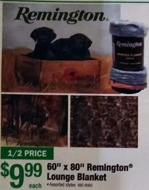 Menards Black Friday: Remington 60&quot; x 80&quot; Lounge Blanket for $9.99 - www.bagssaleusa.com