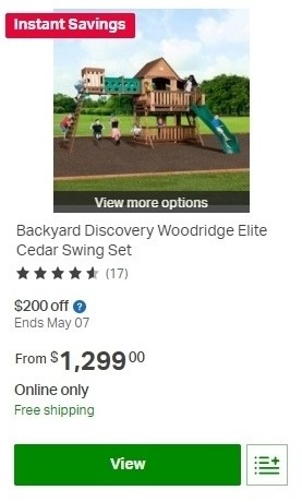 Sam S Club Weekly Ad Backyard Discovery Woodridge Elite