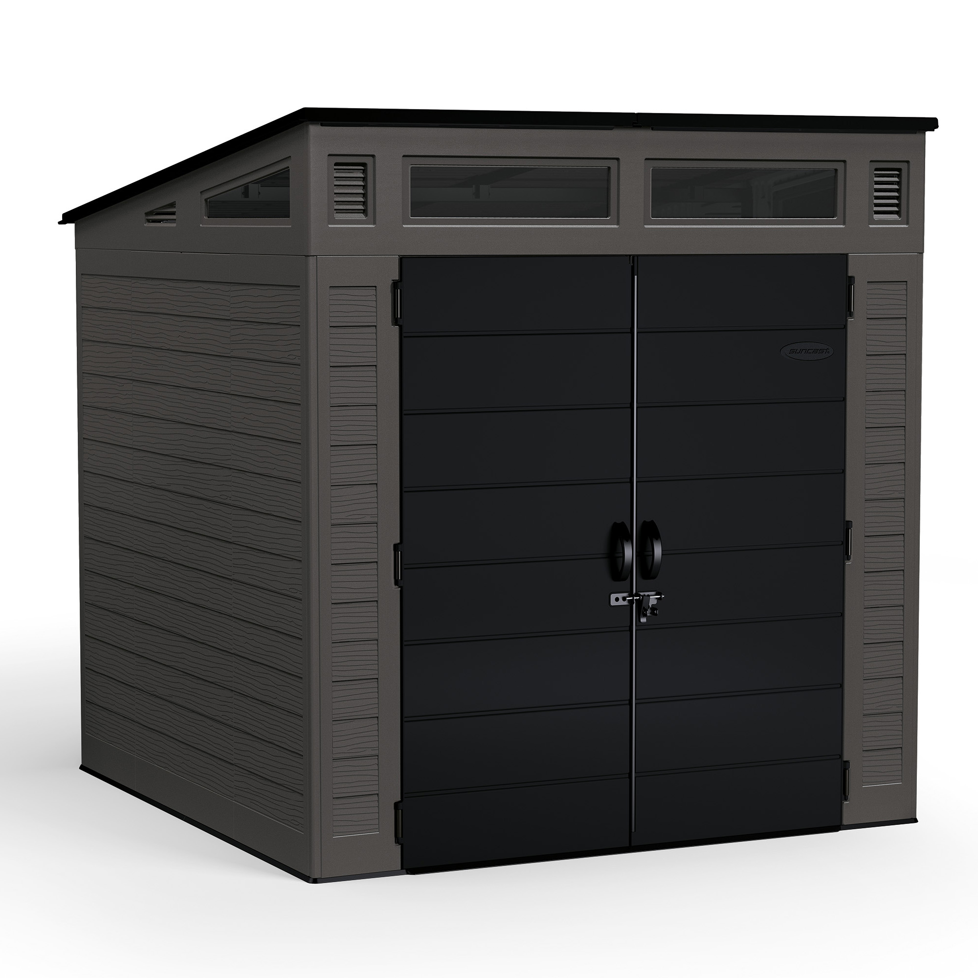 suncast 7x7 modernist resin storage shed - $749 shipped
