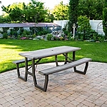 Costco Warehouse (In Store only):  Lifetime Commercial 6ft Folding Picnic Table - $170