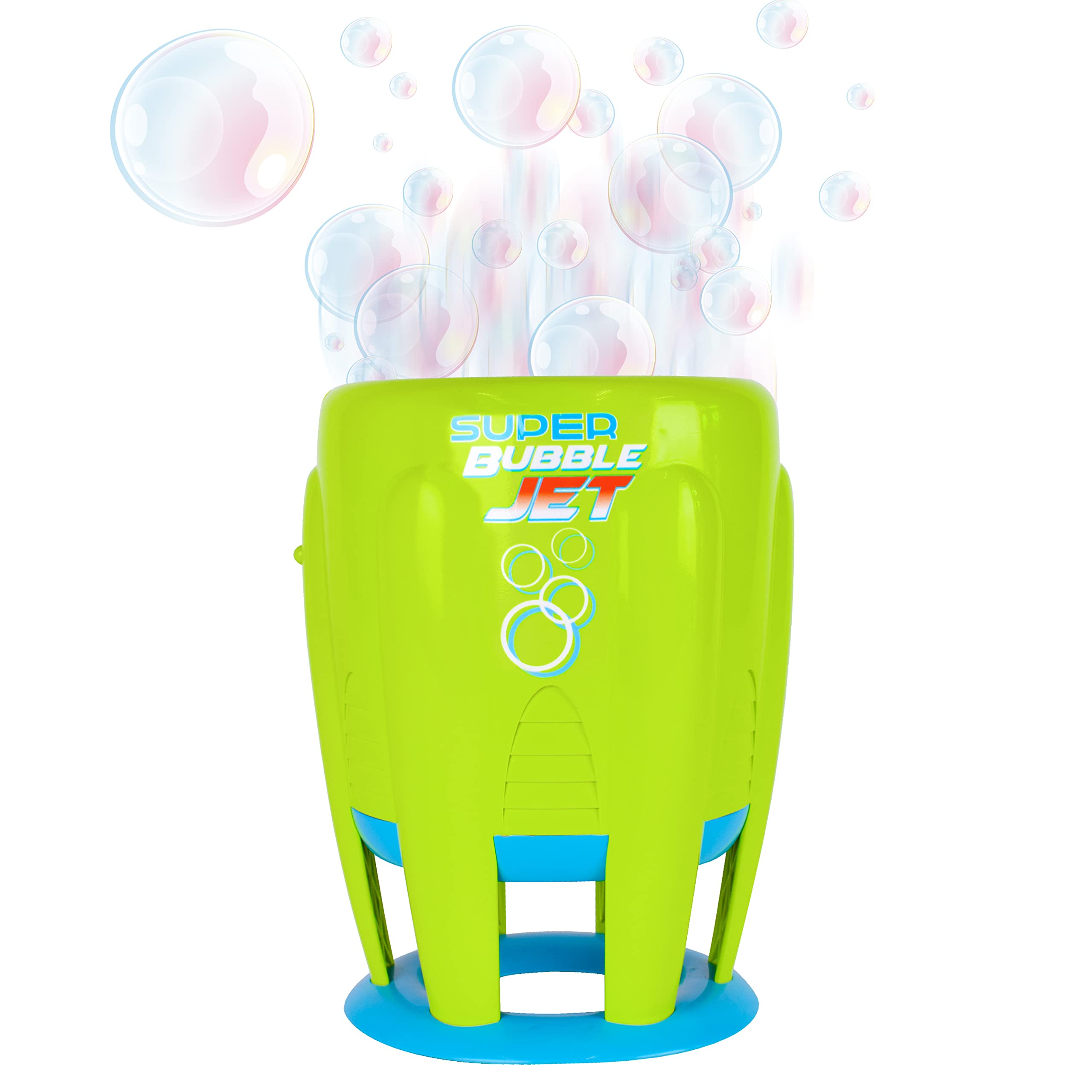Maxx Bubbles Super Bubble Jet | Green Automatic Bubble Blowing Machine for Kids | Bubble Solution Included - Sunny Days Entertainment $4.99
