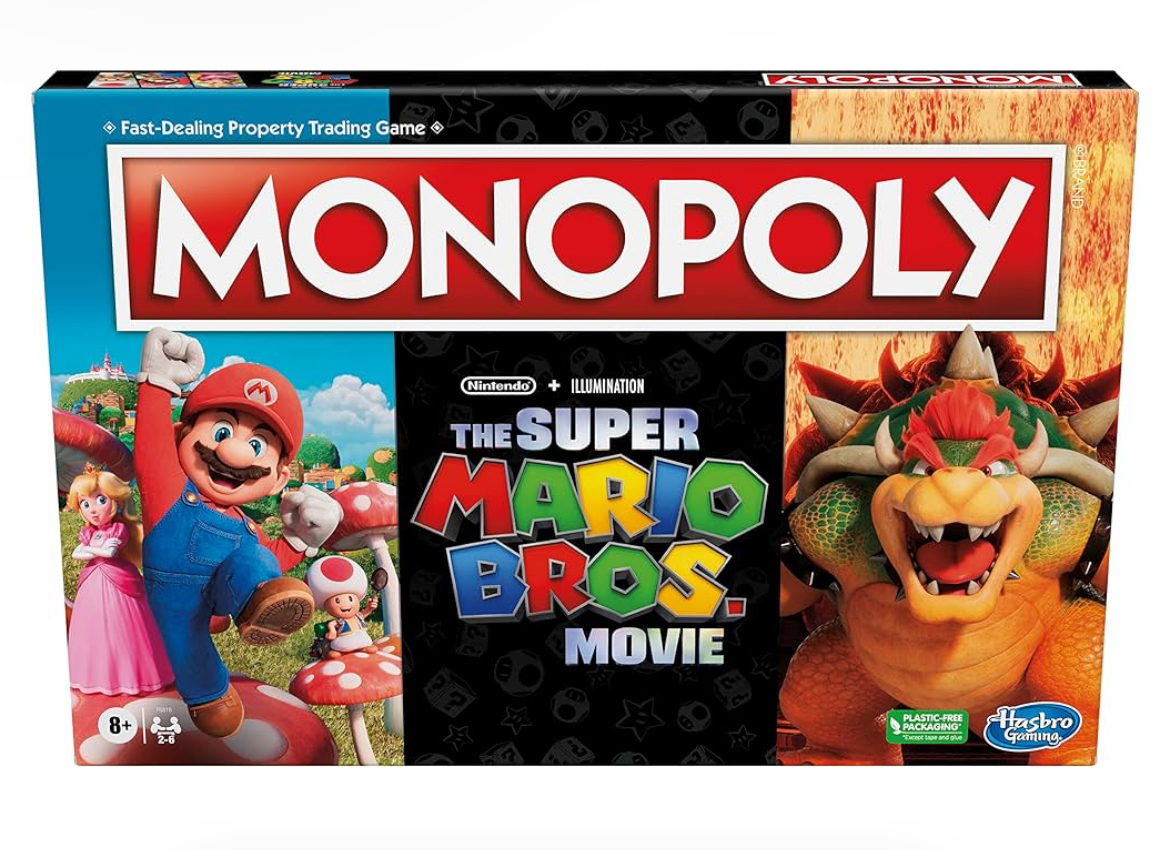 Monopoly The Super Mario Bros. Movie Edition Kids Board Game, Family Games for Super Mario Fans, Includes Bowser Token, Ages 8+ 3 For $20.38