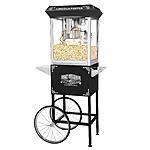 6005 Great Northern Black Antique Style Lincoln Popcorn Popper Machine w/Cart 8 Oz 169.39 $169.39