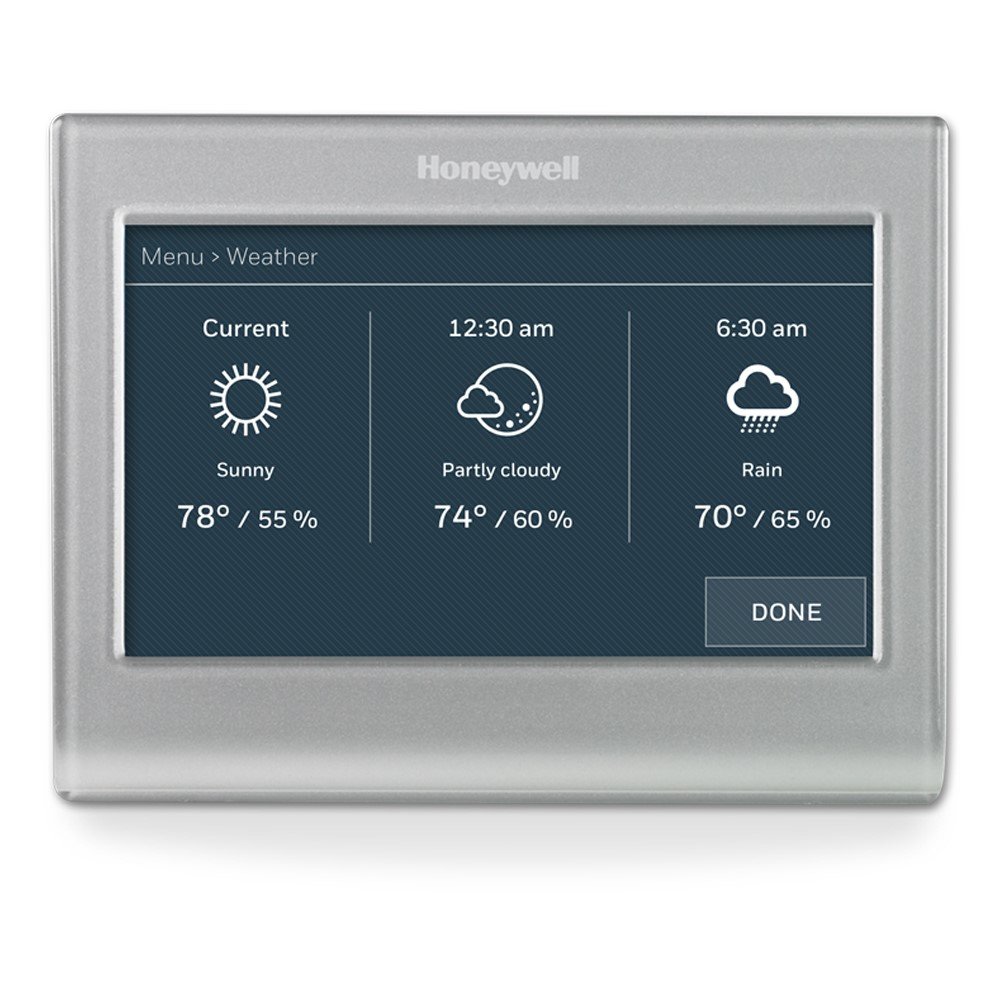 Honeywell RTH9585WF1004/W Home Wi-Fi Smart Color Programmable Thermostat, Alexa Enabled, (RTH9585WF1004), Pack of 1, Gray $119