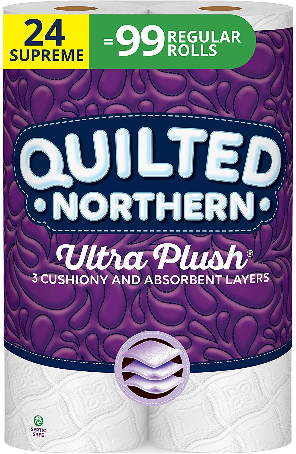 Quilted Northern Ultra Plush Toilet Paper, 319 3-Ply Sheets Per Roll, 8 Count, Pack of 3 $27.99