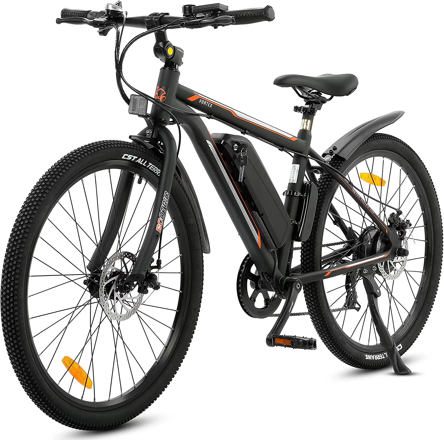 Ecotric Black 26 In. 36V 350W Electric City Bicycle e-Bike Removable Battery 7 Speed Pedal Assist - Walmart.com $564.50