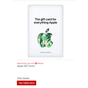 Purchase $15 Apple Gift Card, Instant Delivery