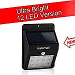 240 Lumens 12 LED Outdoor Solar Lights Motion Sensor: $10.99 and w/ Prime @ Amazon