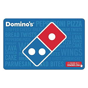 Sam's Club Members: 4-Pack $25 Domino's Gift Cards ($100 Total Value) $70 + Free Shipping