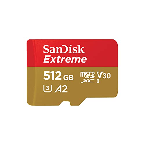SanDisk 512GB Extreme microSDXC UHS-I Memory Card - Amazon $50