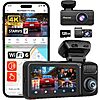 Redtiger F17 Elite 3-Channel STARVIS 2 Touch Screen Dash Cam (4K+2.5K+1080P) w/ Wi-Fi &amp;amp; GPS $223.99 + Free Shipping