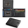 RUNBOX Men's Slim RFID Wallet w/ 2 ID Window (Carbon Black) $5.99 + Free Shipping w/ Prime or on $35+